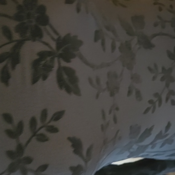 Elegant Black Floral Long Sleeve Dress Fully Lined - Picture 4 of 15